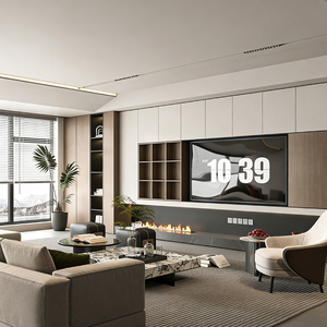 Mueble de TV Flotante de Lujo, Diseño Moderno de Pared, Mueble de Sala Personalizado para un Estilo Elegante en Toda la Casa - Product Image 1