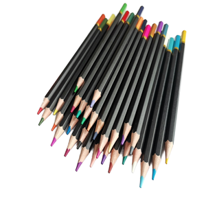 Crayons de couleur hexagonaux 48 couleurs Acuarela Aquarell anti-roulement à mine souple pour dessin et croquis – Kit de papeterie - Product Image 1