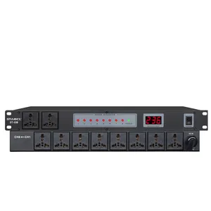 Professional 8-Channel Sequencer Power Timing Sequence for Stage