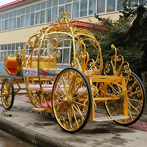 Carruaje de Caballos Tipo Calabaza para Bodas, Venta al Por Mayor Directo de Fábrica, Carruaje de Transporte Especial - Product Image 2