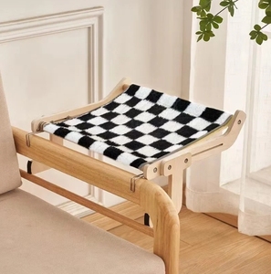 Solid Wood Rectangle Window Hammock Nest Bed Cave Luxury Classic Cartoon All Seasons Universal High Durability Comfort - Product Image 5