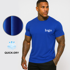 Summer Golf Wear Men Shirts Quarter Zip Short Sleeve Tee Workout Sportswear Fitness T-shirts - Product Image 3