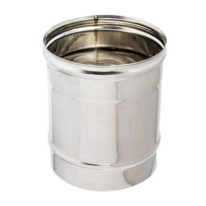 Fabriqué en Italie Gamme de diamètres 400-700 mm Épaisseur 0,6 mm Tube linéaire 250 mm de long Systèmes d'évacuation des gaz de fumée Sections droites - Product Image 1