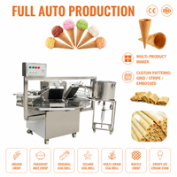 Machine à cornets de crème glacée électrique, gaufrier automatique, machine à faire des rouleaux d'œufs