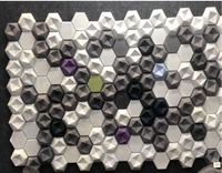 Panneau mural acoustique 3D en PET, panneaux acoustiques insonorisants, panneau en feutre