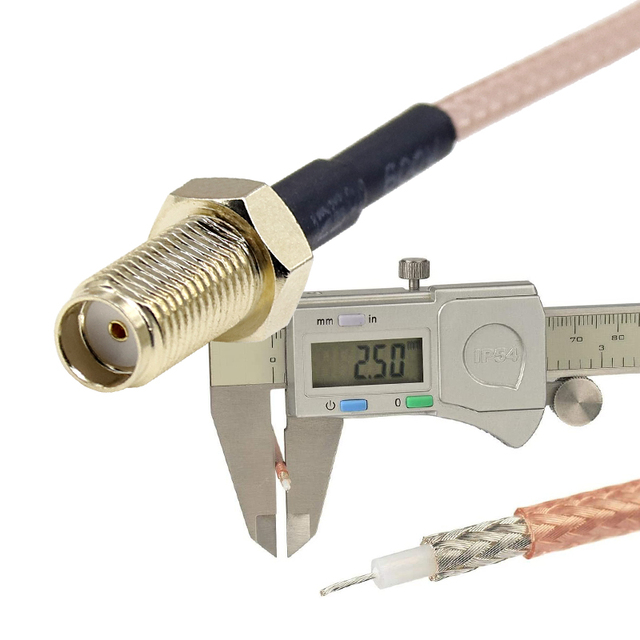 RG179 75ohm MIL-C-17 Coaxial Connector for RF Communication Antennas Wires Cables Cable Assemblies Pigtail RG-179 RF Coax