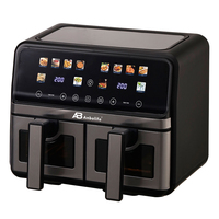 Freidora de Aire de Doble Capacidad Anbolife 8L con Ventanas Visibles, Electrodoméstico de Cocina Saludable y No Tóxico, Suministro al por Mayor OEM, Personalizable