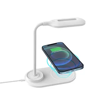 On Line Hot Selling Cheaper Wireless Charger LED Lamp Flexible Lamp-post Universal Night Lamp Mobile Cellphone Charging Chargers