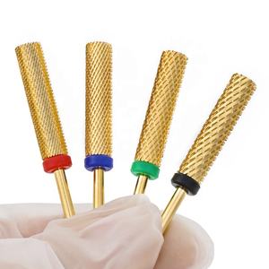 24MM Super Long carbure de tungstène baril ongles forets or croix coupe flûte série peau morte cuticule fraise - Product Image 5