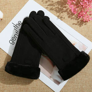 Women Touchscreen Winter Suede <b>Gloves</b> Women Fashion Winter Touchscreen <b>Glove</b> Split <b>Finger</b> <b>Gloves</b> - Product Image 4