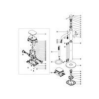 Mitigeur de douche minimaliste doré pour salle de bain, à poser sur plan, monotrou, pour baignoire autoportante, avec cartouche céramique encastrée et douchette extractible à débit contrôlé