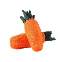 Adatto giocattolo da masticare naturale coniglio luffa carota giocattolo per piccoli animali