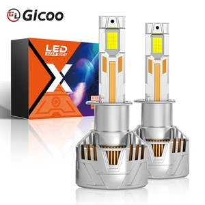 Phare LED GICOO X80 200W 6000K H1 H3 H4 H7 H11 9005 9006 CSP 200W 6000K - Product Image 5
