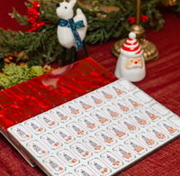 Coffret de Mahjong Américain Édition Limitée Noël, 160 Tuiles, Tuiles de Mahjong à Motifs Festifs Père Noël et Noël avec Joker, Jeu Thème Vacances