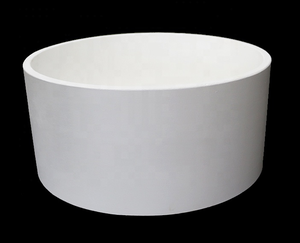 Большой размер высокопрочный оксид алюминия Al2O3 огнеупорный керамический тигель большой емкости глиноземный керамический цилиндр - Product Image 3