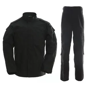 ACU战术服装制服黑色迷彩男士服装透气北约斜纹20套65% 涤纶和35% 棉