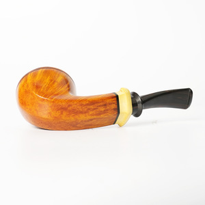 Handcrafted Solid Wood Rhodesian Bulldog Tobacco Pipes Bent Type With 3Mm Filters Men's Smoking Pipe Personal Gift - Product Image 2