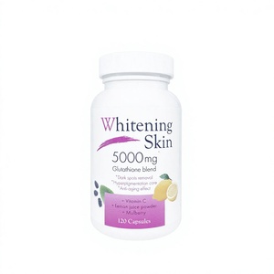 Cápsulas Blanqueadoras de Piel con 5000 Mg de Glutatión, Vitamina C, Colágeno, Jugo de Limón y Morera, 120 Cápsulas - Product Image 1