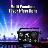 Projecteur de Scène Sonore 5-en-1 Super Disco Magic Ball RGBW Laser Stroboscope DMX512 IP20 pour Bar DJ Anniversaire Haute Luminosité CRI