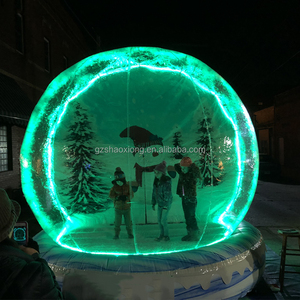 Palla di neve gonfiabile resistente al freddo e durevole con luce a LED per il parco a tema per eventi di vacanza buon prezzo palla di neve soffiata ad aria - Product Image 6