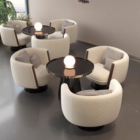 Microfibre Tissu Sectionnel Canapé Chaise Ensemble PU Bureau De Vente Hall Négociation Table Salon De Beauté Réception Thé Table Café Éponge
