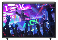 Cabine de DJ à angle droit P2.5 LED Station de DJ Façade Support de bureau Table Cabine portable Écran d'affichage mural vidéo LED