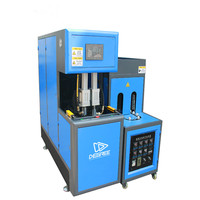 Machine de soufflage semi-automatique à 2 cavités pour PET/PC avec contrôle PLC, 800 BPH, pour le soufflage de bouteilles