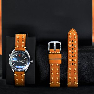 LAIHE di lusso in vera pelle cinturino 20mm 22mm 24mm 26mm metallo fibbia disegno cavallo pazzo - Product Image 2