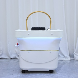 Meilleures ventes : Mobilier de <span class=keywords><strong>salon</strong></span>, équipement portable pour lavage de cheveux, accessoires de lit de lavage capillaire, bac de lavage pour spa capillaire - Product Image 4