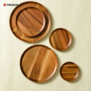 Tabla de Madera Redonda de Varios Tamaños para Cortar, Servir Té, Pastel, Pan, Desayuno, Bocadillos, Suministros para Hoteles, Bandeja de Té para Restaurantes - Product Image 4