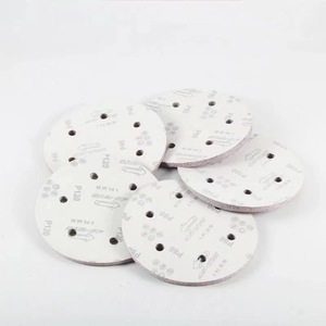 Disques de ponçage floqués 9 pouces 225 mm en alumine perforée pour ponçage de murs, rénovation, meubles, métal - Product Image 4