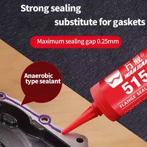 WANJIAN Mastic Anaérobie Haute Résistance 515 pour Joints Métalliques – Idéal pour l'Automobile, l'Industrie, les Équipements Hydrauliques et les Pompes - Product Image 2