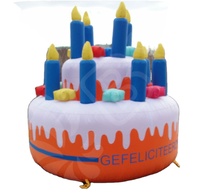 BOYAN ballon de gâteau de joyeux anniversaire gonflable géant, modèle de gâteau d'anniversaire de mariage gonflable pour la décoration de fête