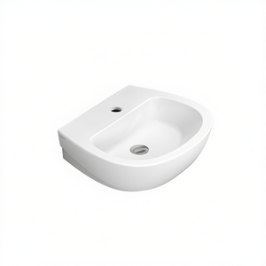 Lavabo suspendido Demy de 60 cm con un solo orificio para baño - Product Image 3