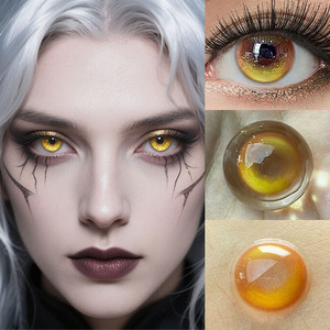 <span class=keywords><strong>Lentilles</strong></span> de contact HEMA marron naturelles souples, 40 % d'eau, courbe de base 8,6 mm, diamètre 14,5 mm, moulage par injection pour un effet de volume accru de la pupille - Product Image 3