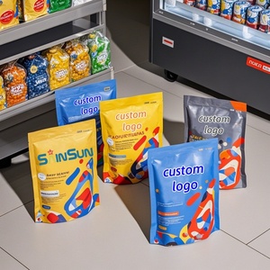 Custom Plastic Ziplock Dry Fruits <b>Packaging</b> <b>Bags</b> Heat Seal Pouches Resealable Stand up Zipper <b>Bag</b> With Window - Product Image 4