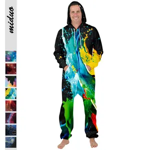 Wholesale Fashion Starry Sky Digital Printing Unisex Jumpsuits Alternative Trend Personality Sweater Jumpsuit For Men And Women