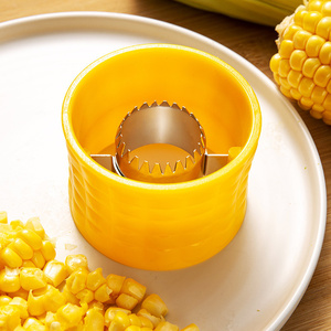 <b>Kitchen</b> <b>Accessories</b> Convenient Corn Peeling Tool Stainless Steel Corn Planer Plastic Corn Kernel Separator - Product Image 3