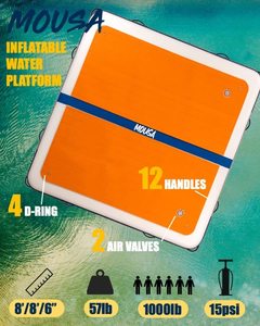 แพลตฟอร์มท่าเรือลอยน้ำคุณภาพสูงสำหรับกลางแจ้ง ทำจาก PVC รุ่น Ma-B09Q26Y8R6 สำหรับเล่นน้ำกลางแจ้ง - Product Image 4