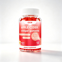 Gummies vitaminées véganes sans sucre OEM D3K2 Vitamine C Vitamine B Multivitamines Vinaigre de cidre de pomme Marque privée Supplément personnalisé