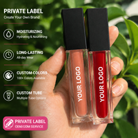 Rouge à lèvres liquide mat longue tenue, haute pigmentation, 65 couleurs, étanche, marque privée, vente en gros, gloss à lèvres personnalisé, maquillage