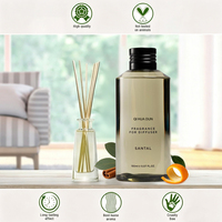 Diffuseur d'aromathérapie au parfum boisé Santal longue durée, 150 ml, avec recharge d'huile pour diffuseur à bâtonnets, pour la maison, l'hôtel, la chambre, ou comme ornement