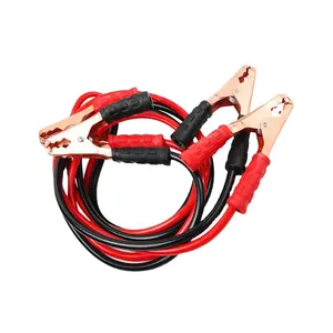 Cables de refuerzo de batería de línea eléctrica 2 en 1, cables de salto de emergencia para coche, clip de alta resistencia, 500A