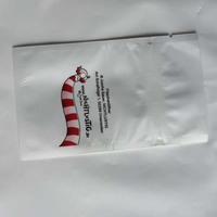 Sacs en plastique refermables, résistants à l'humidité, avec logo personnalisé imprimé, film blanc nacré, face avant transparente, laminés, avec fermeture éclair, pour bracelets et bijoux