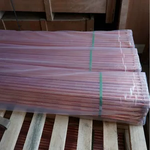 High Quality Threaded Copper Grounding Rod Pointed Copper Clad Steel Earth Rod For Electrical Protection