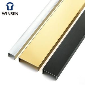 低価格のモダンな金属製装飾壁モールディング、ゴールドエッジの曲線タイルエッジトリムボーダーストリップコーナー、ホテル向け、WINSSEN、ISO9001認証取得 - Product Image 4