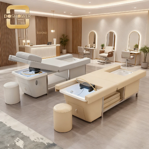 Luxe Coiffure Trois en Un Multifonctionnel Électrique Shampooing Lit Barber Chaise Pédicure pour Spa Salon Meubles En Gros - Product Image 2