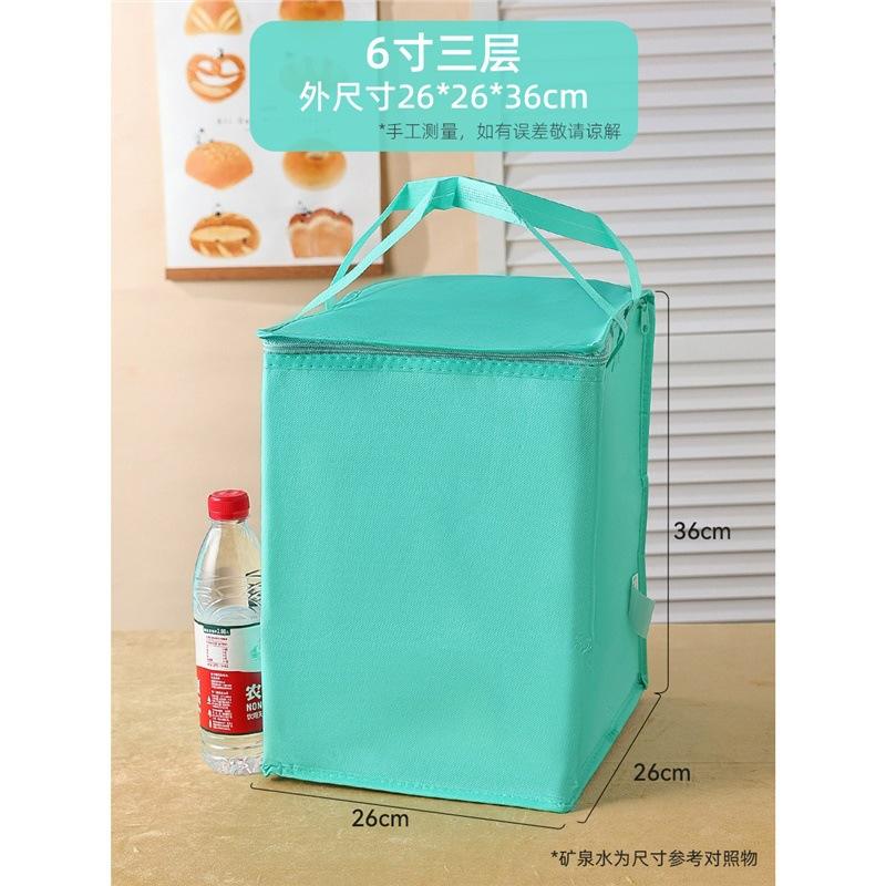 กันน้ำ สีฟ้าทิฟฟานี่ 6 นิ้ว สามชั้น 26*26*36ซม