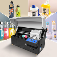 Imprimante UV rotative à 360 degrés haute vitesse pour bouteilles cylindriques, gobelets et cônes