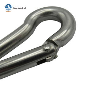 Mousqueton à dégagement rapide en acier au carbone galvanisé, barre ronde, 304316, pour équipement de camping, connecteur, porte-clés, sac à dos - Product Image 5